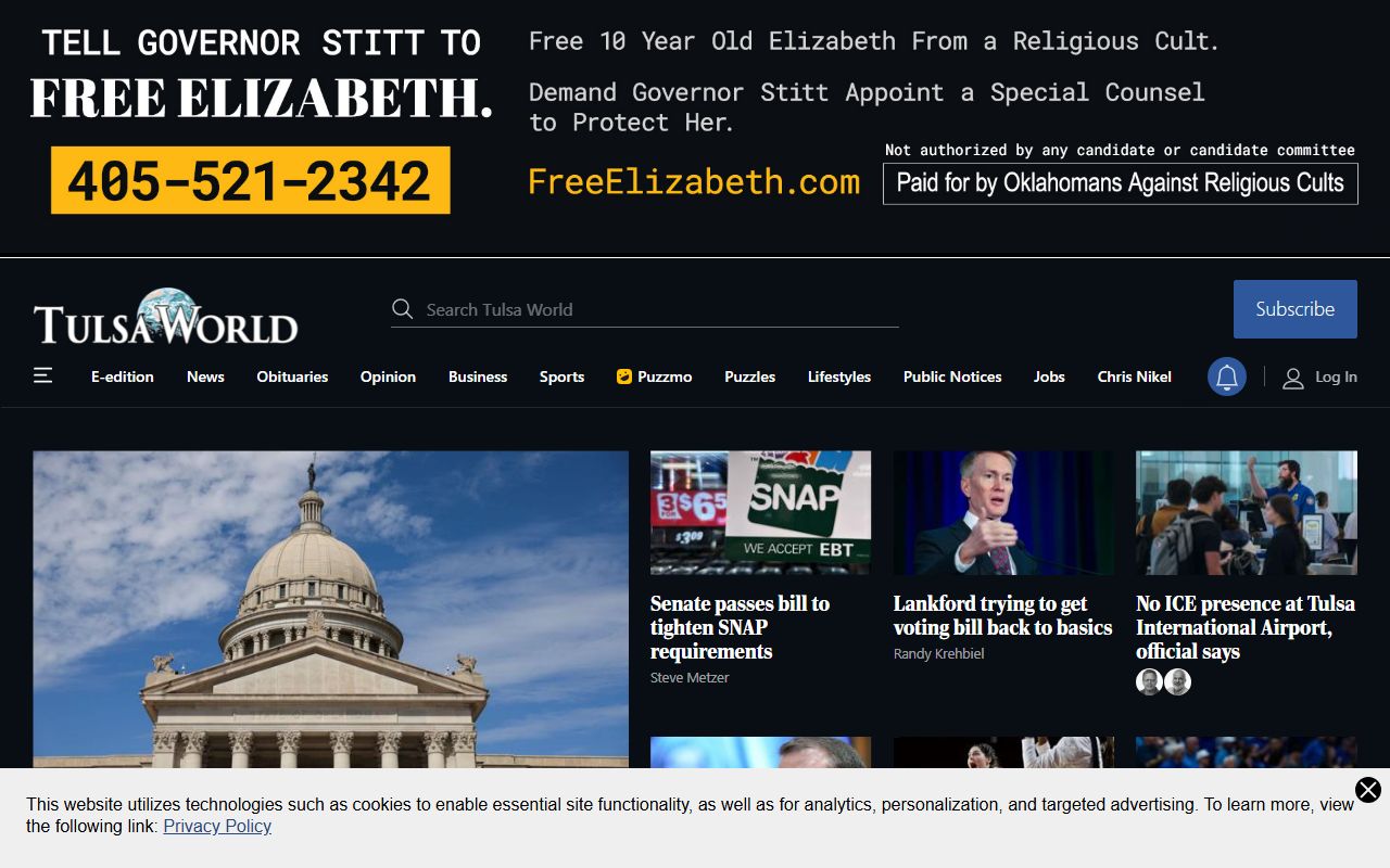 Tulsa World newspaper obituary records search