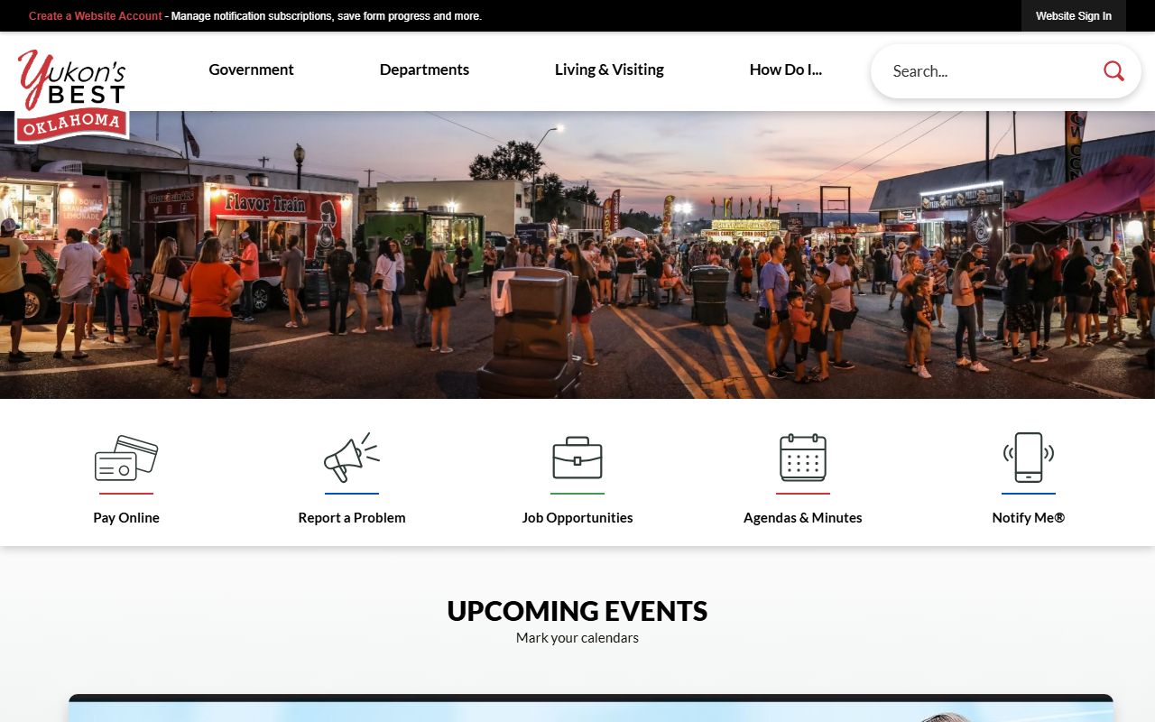 Yukon City Clerk Office obituary and death records