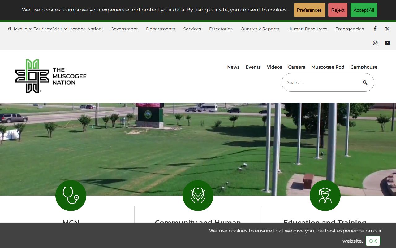 Muscogee Creek Nation records for Creek County obituary research