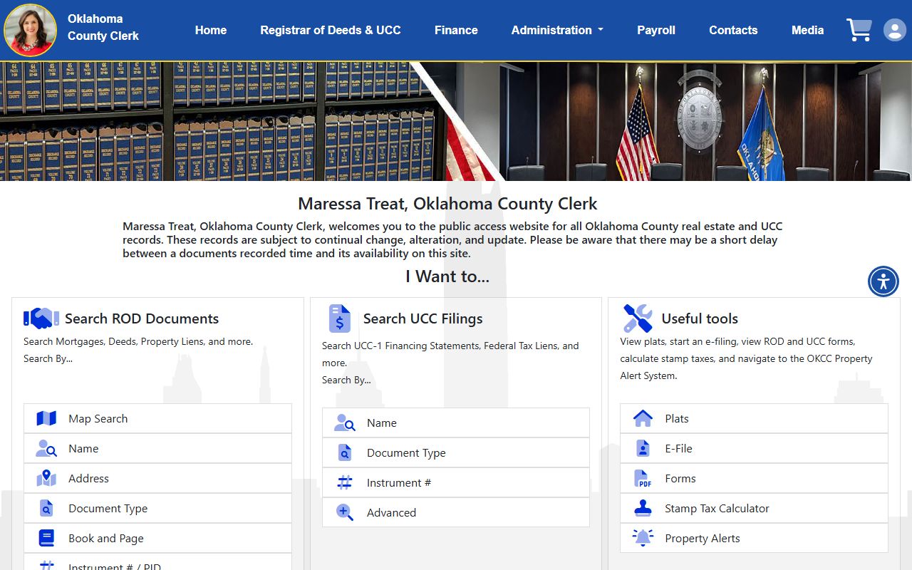 Oklahoma County Court Clerk obituary and death records online